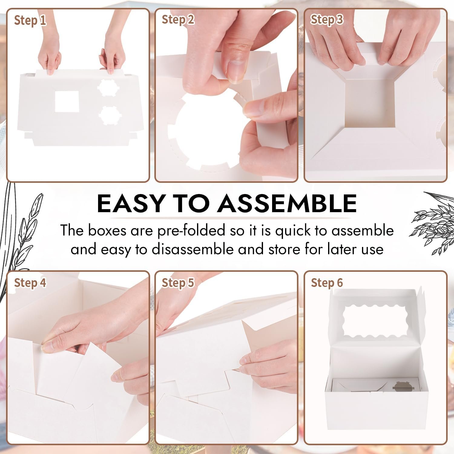 OEM 8 Packs Bento Cake Cupcake Boxes 3-Hole Design Fits 2 Cupcakes 1 Mini Cake Clear Window Stickers Wedding Birthday Party Bakery Baking Supplies Factory OEM 8 Packs Bento Cake Cupcake Boxes 3-Hole Design Fits 2 Cupcakes 1 Mini Cake Clear Window Stickers Wedding Birthday Party Bakery Baking Supplies Factory