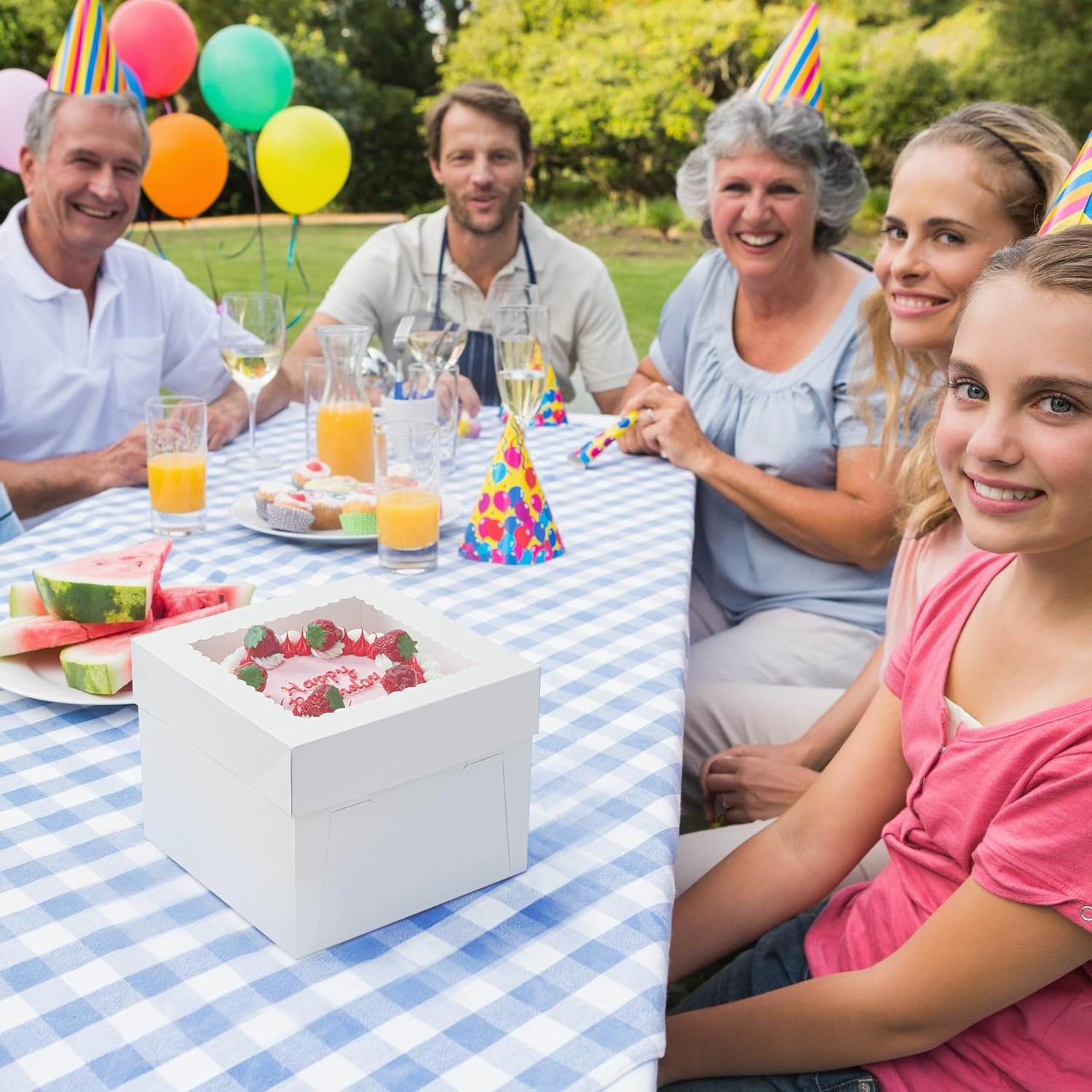 Wholesale 3 Pack 12x12x8 Inch White Square Cake Boxes with Boards Disposable Cardboard Containers Lids for Pastries Donuts Pies Cookies Desserts Wedding Birthday Party Factory