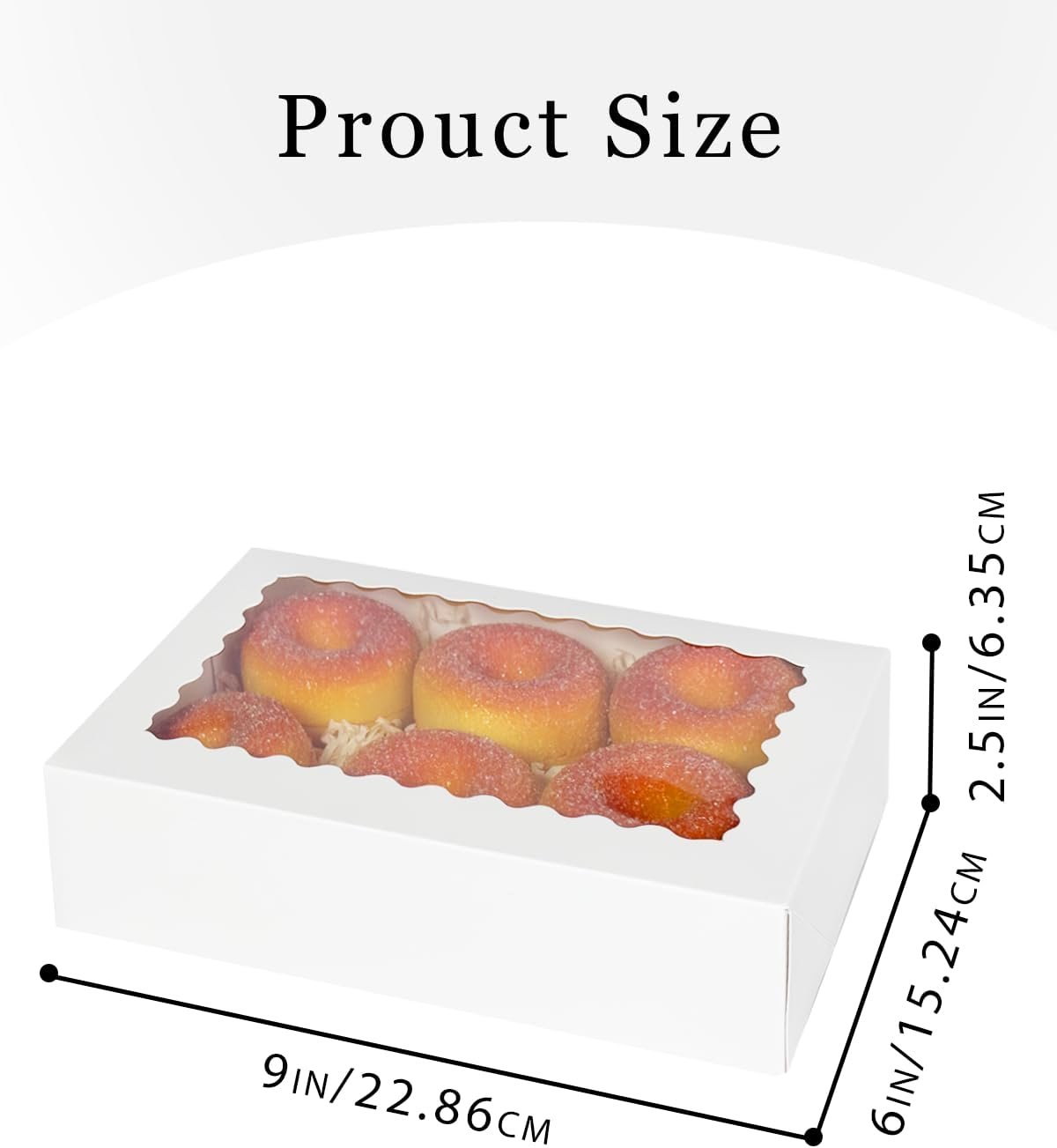 Wholesale 9x6x2.5 Inch White Auto-Pop Up Cookie Pastry Macaron Bakery Box with Window 30Pcs for Packaging Factory