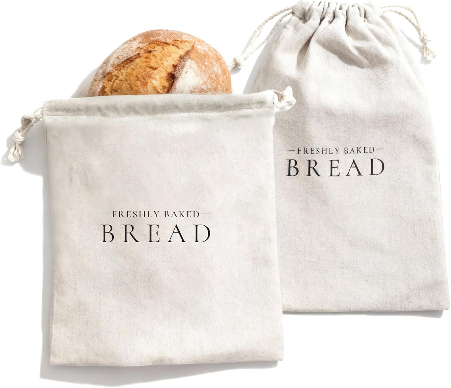 OEM 13x17 Inch Reusable Bread Bags 2-Pack 70% Linen 30% Cotton TPU Lining Eco-Friendly Storage for Homemade Store-Bought Sourdough Baguettes Factory