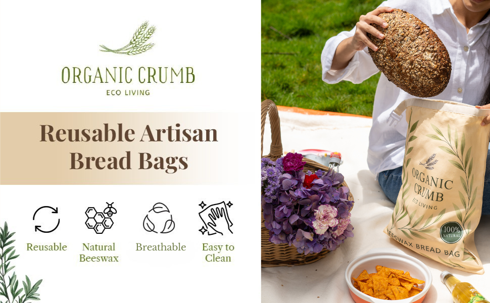 OEM Reusable Bread Bags 5-in-1 Set 2 XL Cotton Beeswax Bags Beeswax Wrap Bowl Cover Dough Scraper Eco-Friendly Sourdough Storage Factory