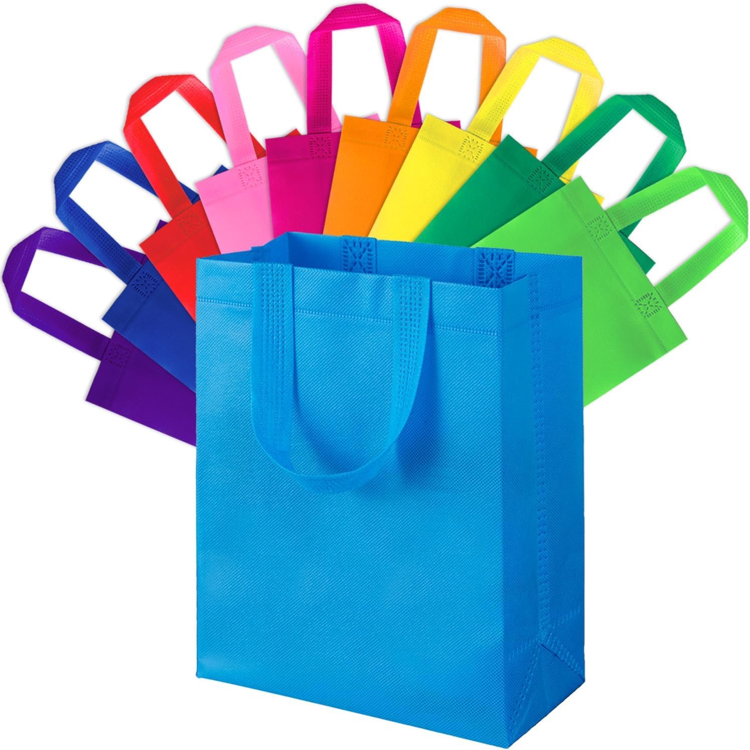 Wholesale 30Pcs Medium Size Reusable Gift Bags with Handles for Party Favors Birthday Baby Shower Factory