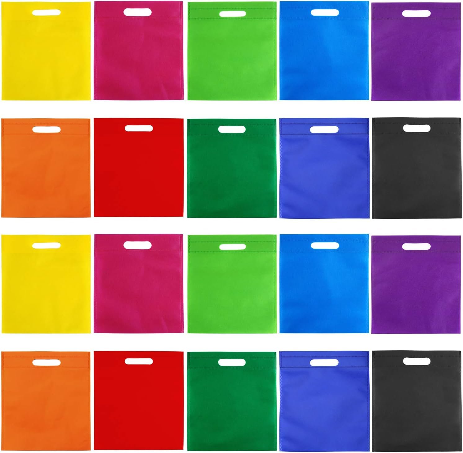 Wholesale 50 Pieces 9.5×11.5 Inch Non-woven Rainbow Party Gift Bags with Handles Goodie Treat Favor Tote Bags for Birthday Supplies Factory Wholesale 50 Pieces 9.5×11.5 Inch Non-woven Rainbow Party Gift Bags with Handles Goodie Treat Favor Tote Bags for Birthday Supplies Factory