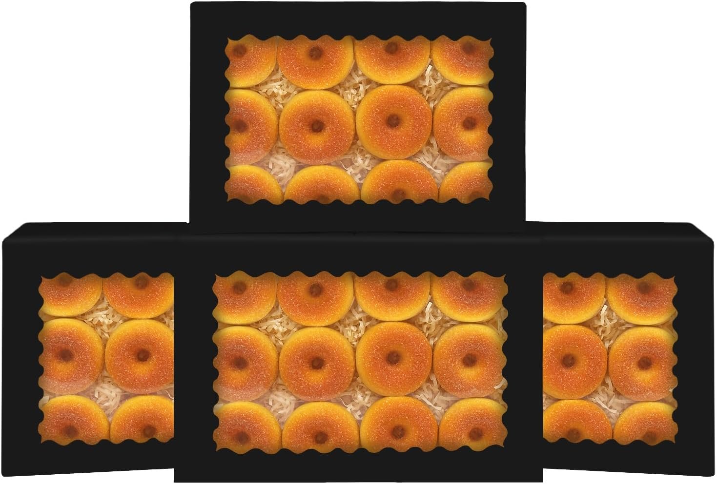 Wholesale Auto-Pop Up Black Cookie Box with Window 24pcs 14x10x2.5 Inch Pastry Macaron Bakery Packaging Factory