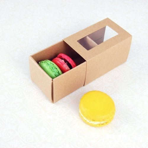 Wholesale Kraft Brown Macaron Boxes 25 Sets for 3 Pieces .30 Each Factory Wholesale Kraft Brown Macaron Boxes 25 Sets for 3 Pieces .30 Each Factory