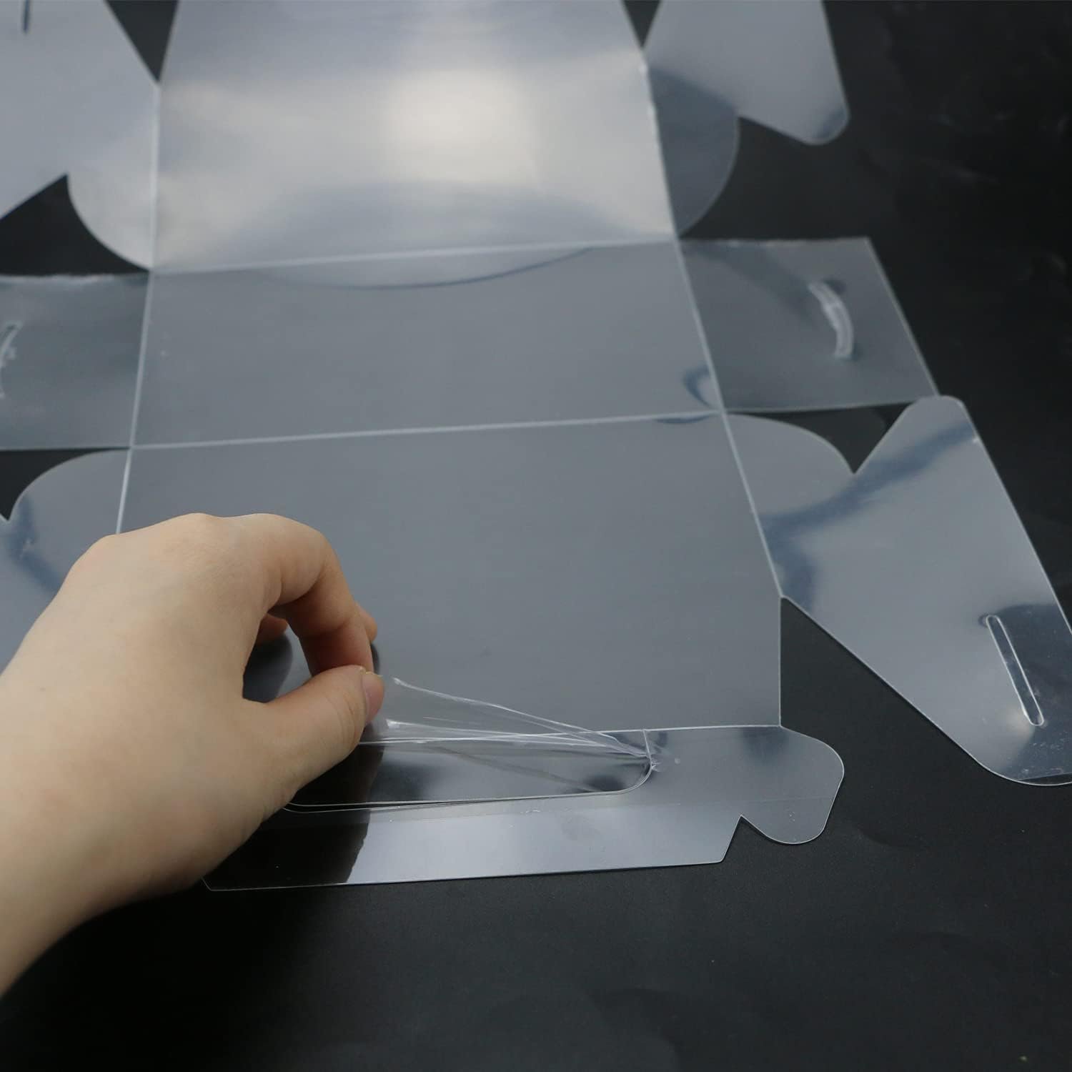 Wholesale 15 Pack Clear Gable Bakery Gift Boxes with Cardboard for Candy Treats Party Pastry Desserts Cookies Birthdays Holidays Christmas Valentines Baby Showers 6.3