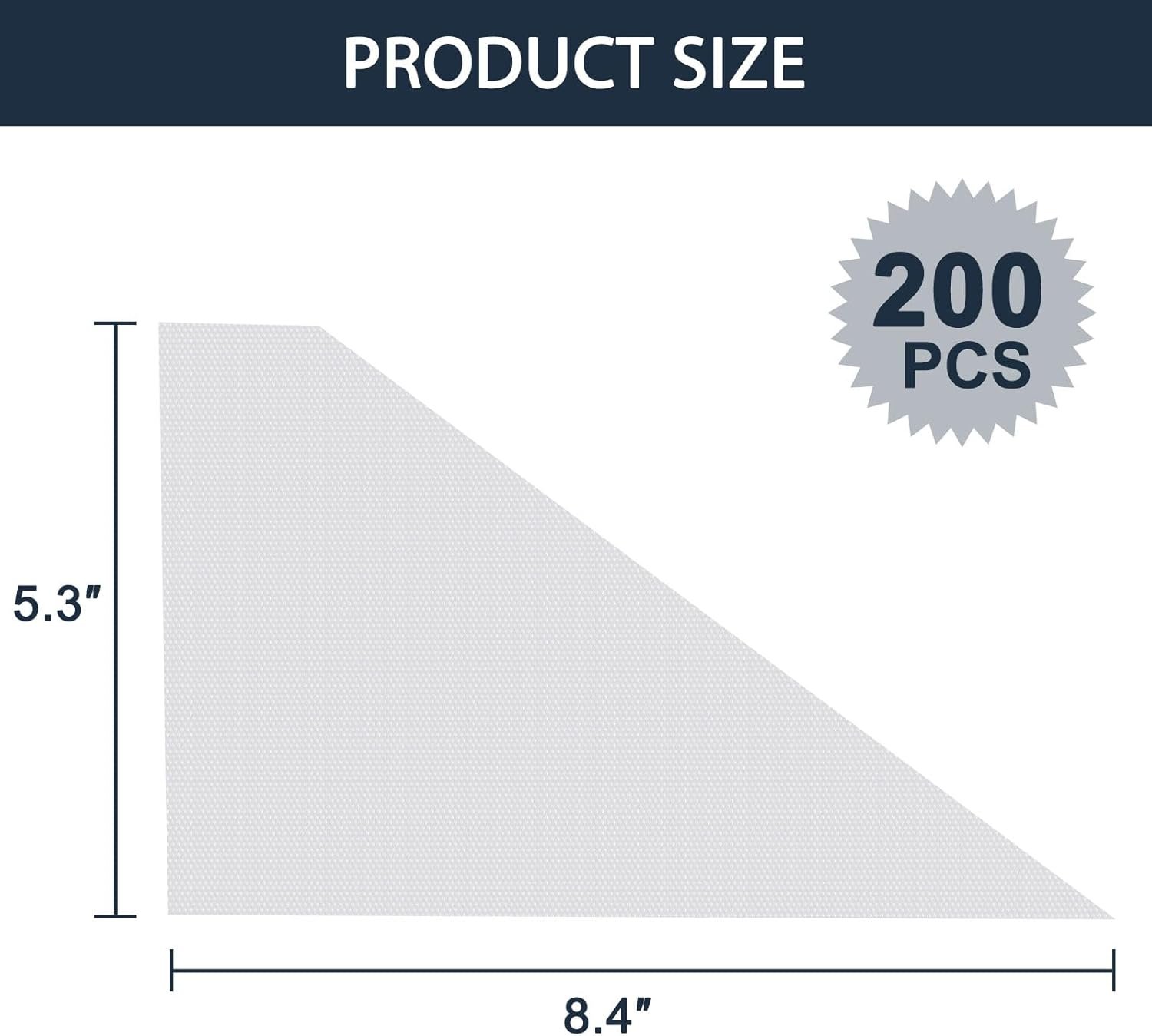 200 Pcs Disposable Mini Piping Bags 8 inch Pastry Bag Pastry Crimpers Small Piping Bags Disposable Pastry Bags For Cake Macarons Dessert Decorations Cookies Baking Cupcakes (Clear)