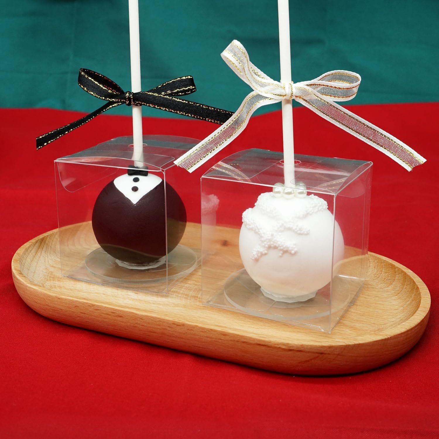 Wholesale 50pcs 2x2x2 Inch Clear Hole-Top Favor Boxes for Cake Pops Macarons Treats Birthday Wedding Party Factory