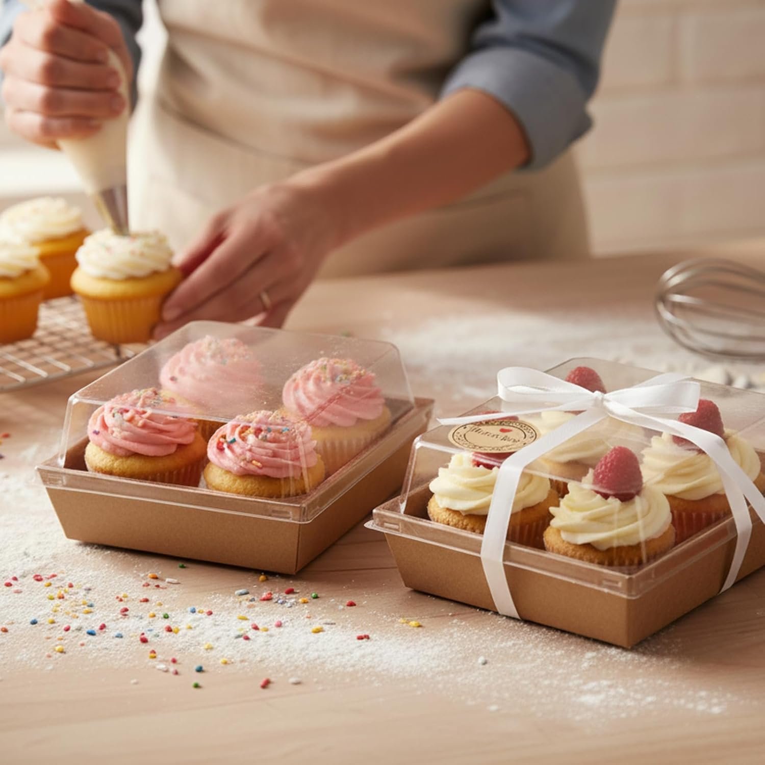 Wholesale 120Pcs 5 Inch Small Charcuterie Boxes with Clear Lids Disposable Paper Mini Containers for Bakery Desserts To-Go Sandwiches Cookies Sushi Cake Slices Strawberries Brown Factory Wholesale 120Pcs 5 Inch Small Charcuterie Boxes with Clear Lids Disposable Paper Mini Containers for Bakery Desserts To-Go Sandwiches Cookies Sushi Cake Slices Strawberries Brown Factory