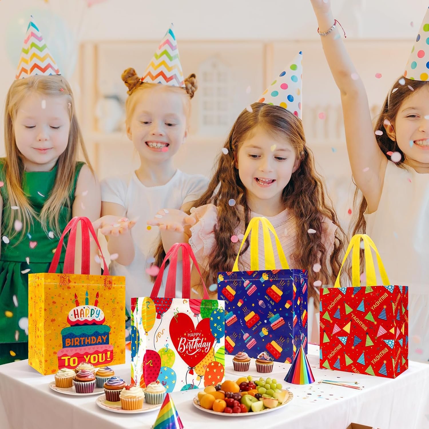 Wholesale 40 PCS Non Woven Happy Birthday Themed Reusable Goodie Bags with Handles for Boys Girls Party Favors Baby Shower Supplies Factory Wholesale 40 PCS Non Woven Happy Birthday Themed Reusable Goodie Bags with Handles for Boys Girls Party Favors Baby Shower Supplies Factory