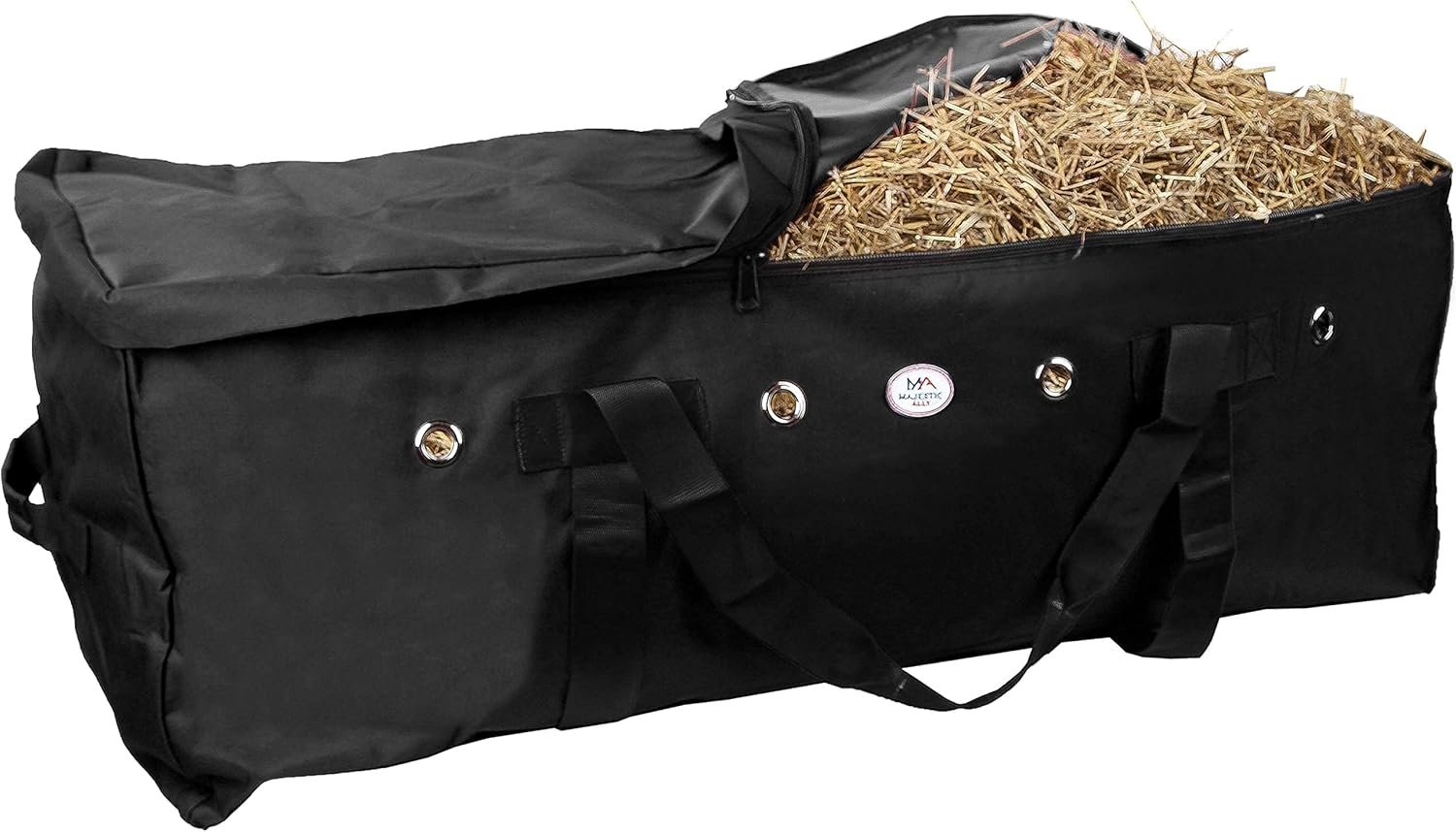 Wholesale 1200D Nylon Heavy-Duty Hay Bale Storage Bag Black Large Factory