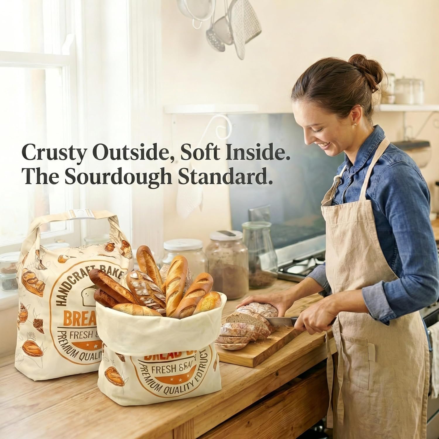 OEM 2 Pack Beeswax Bread Bags for Homemade Sourdough 13x17 Inch Double Layer Cotton Lined Reusable Breathable Keeper Buckle Closure Artisan Loaves Baguettes Pastries Factory OEM 2 Pack Beeswax Bread Bags for Homemade Sourdough 13x17 Inch Double Layer Cotton Lined Reusable Breathable Keeper Buckle Closure Artisan Loaves Baguettes Pastries Factory