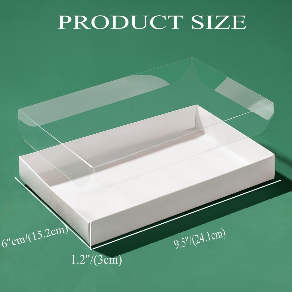 Wholesale 55 Pack 9.5 x 6 x 1.2 Inch Clear Cookie Boxes with Full Window for Bakery Cakesicles Chocolate Covered Pretzel Rods Macarons Valentine's Christmas Factory