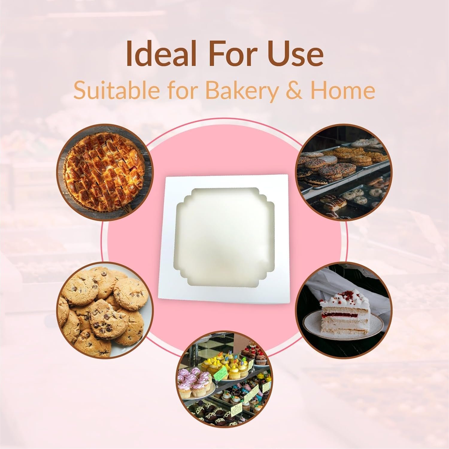 Wholesale 60 Pcs 10x10x2.5 Inch Pie Boxes with Window for 9 Inch Pies Cookies Cakes Pastries Treats Chocolate Strawberries Factory