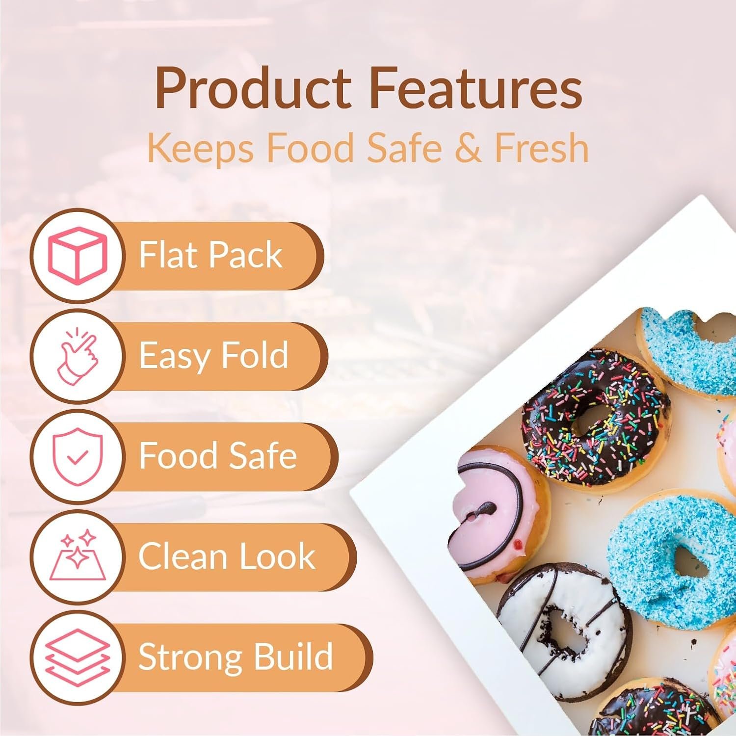 Wholesale 60 Pcs 10x10x2.5 Inch Pie Boxes with Window for 9 Inch Pies Cookies Cakes Pastries Treats Chocolate Strawberries Factory