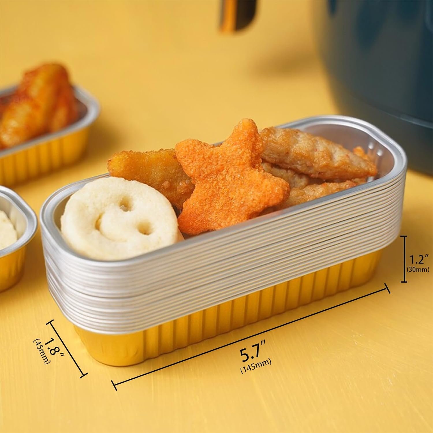 Wholesale 20 Pack 6.8oz Rectangle Mini Loaf Pans with Lids Disposable Ramekins for Baking Muffins Cupcakes Weddings Parties Black Gold Factory