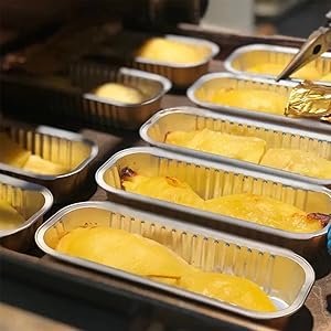Wholesale 20 Pack 6.8oz Rectangle Mini Loaf Pans with Lids Disposable Ramekins for Baking Muffins Cupcakes Weddings Parties Black Gold Factory