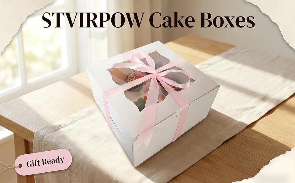 Wholesale 10-Pack Clear Window Cupcake Storage Boxes Hold 1 Small Cake 5 Cupcakes with Ribbon Stickers for Birthday Mother's Day Factory Wholesale 10-Pack Clear Window Cupcake Storage Boxes Hold 1 Small Cake 5 Cupcakes with Ribbon Stickers for Birthday Mother's Day Factory