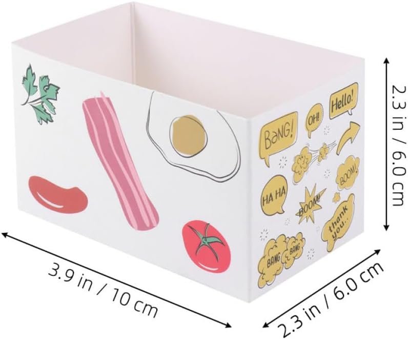 Wholesale 10pcs Hand-Painted Sandwich Packing Boxes 10x6x6cm Disposable Bakery Containers for Toast Burgers Breakfast Takeout Factory Wholesale 10pcs Hand-Painted Sandwich Packing Boxes 10x6x6cm Disposable Bakery Containers for Toast Burgers Breakfast Takeout Factory