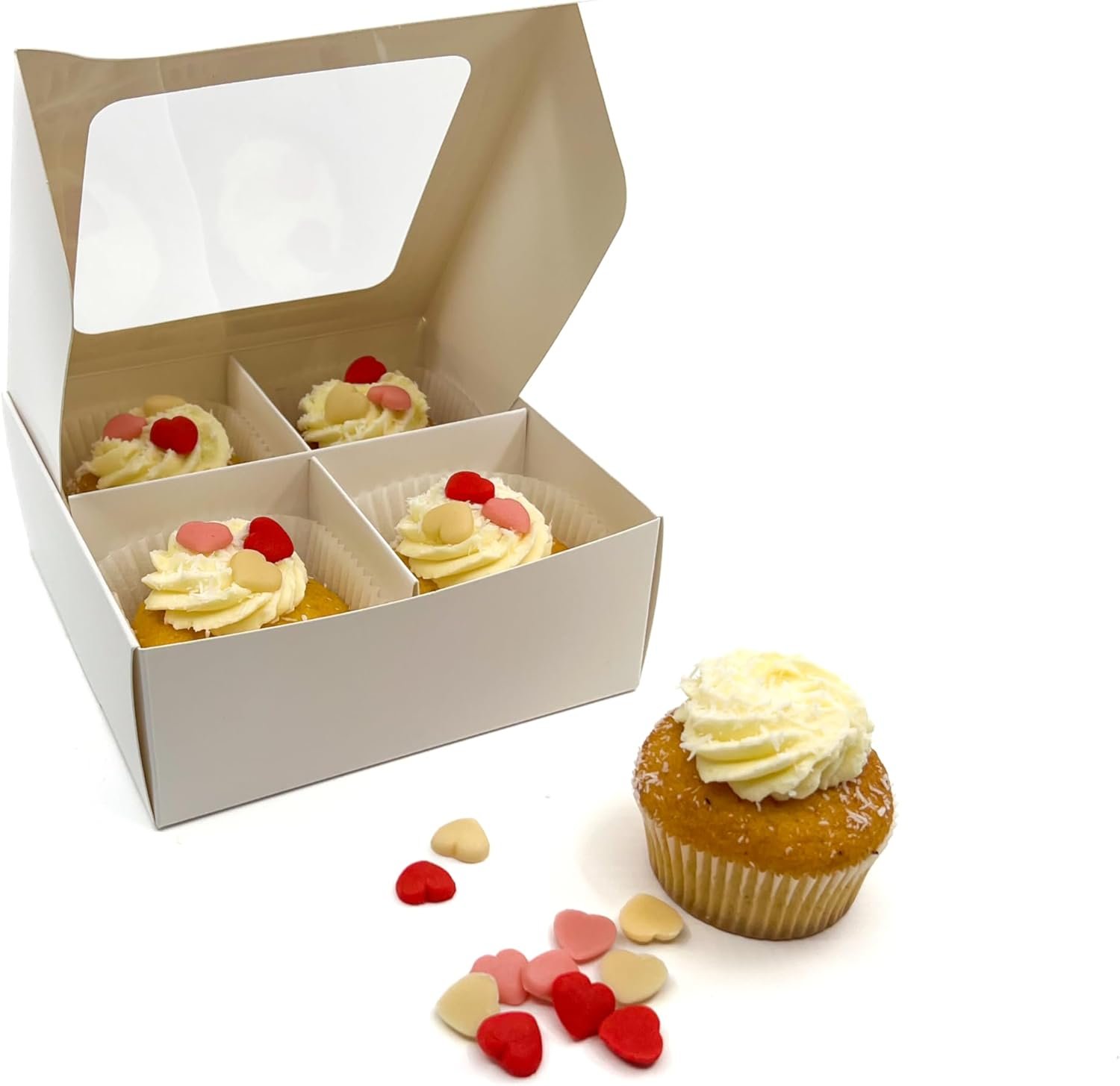 Wholesale 24 Count 6x6x2.4 Inch Bakery Boxes with Windows Dividers for Cookies Cupcakes Candy Chocolate Baked Goods Gifting Factory Wholesale 24 Count 6x6x2.4 Inch Bakery Boxes with Windows Dividers for Cookies Cupcakes Candy Chocolate Baked Goods Gifting Factory