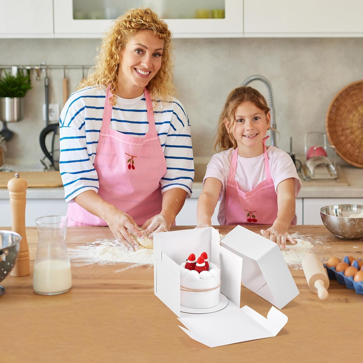 Wholesale 12-Pack 6x6x6 Inch White Square Mini Cake Boxes with Window for Pastries Cookies Chocolates Cupcakes Bakery Birthday Parties Factory