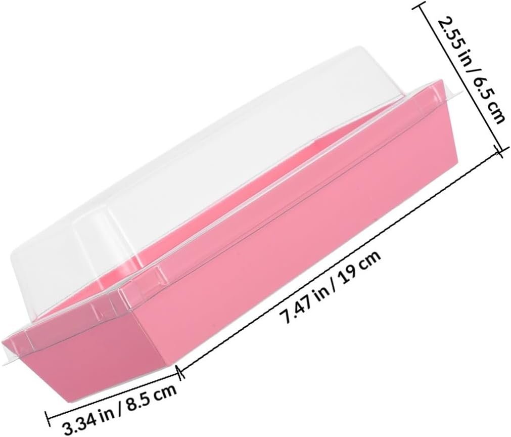 Wholesale 50 Pack Large Rectangular Bakery Boxes with Lids Disposable Pink Paper Containers for Sandwiches Pastries Baked Goods Catering Takeout Factory