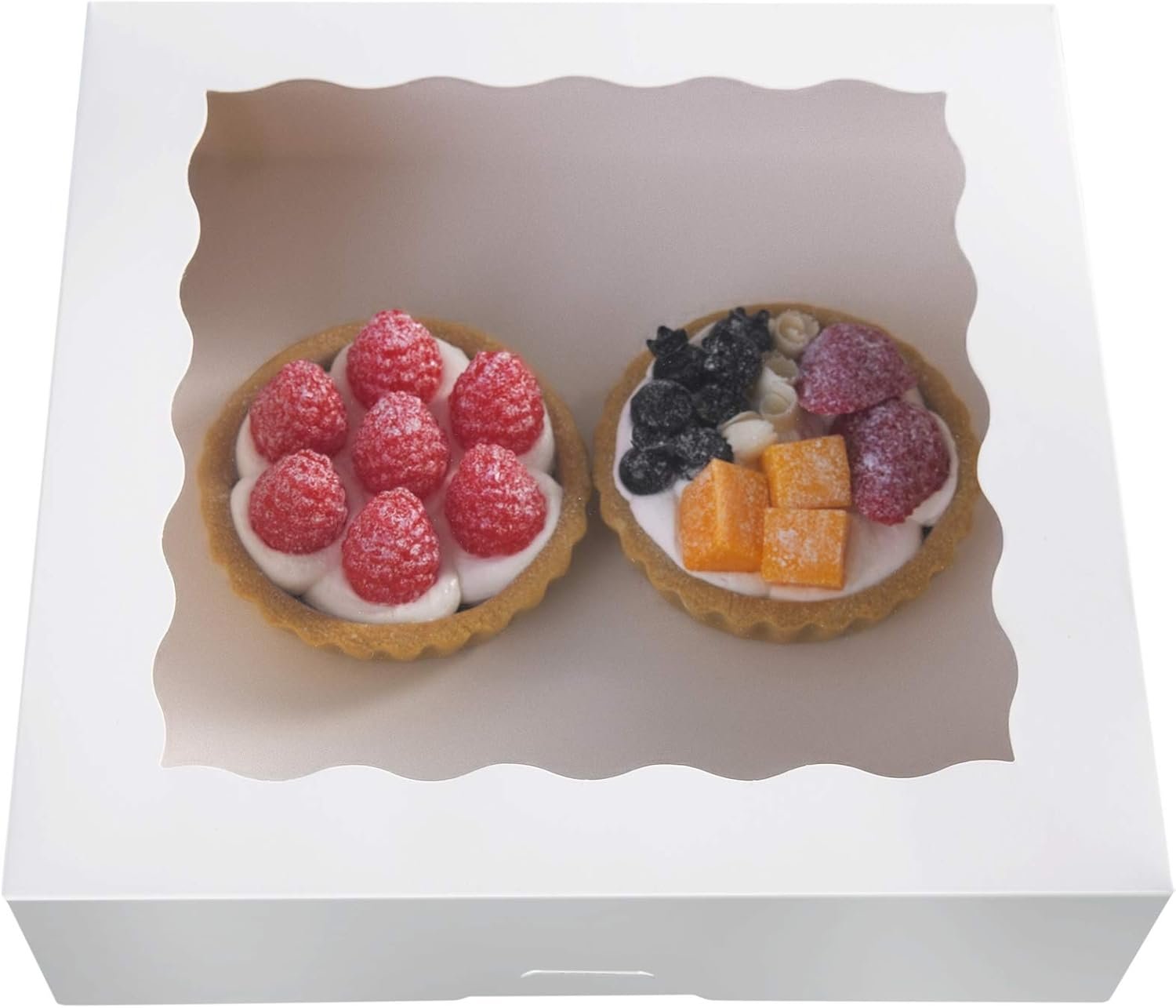 Wholesale 12x12x2.5 Inch White Bakery Boxes with PVC Window 15 Pack Large Disposable for Pies Cookies Factory