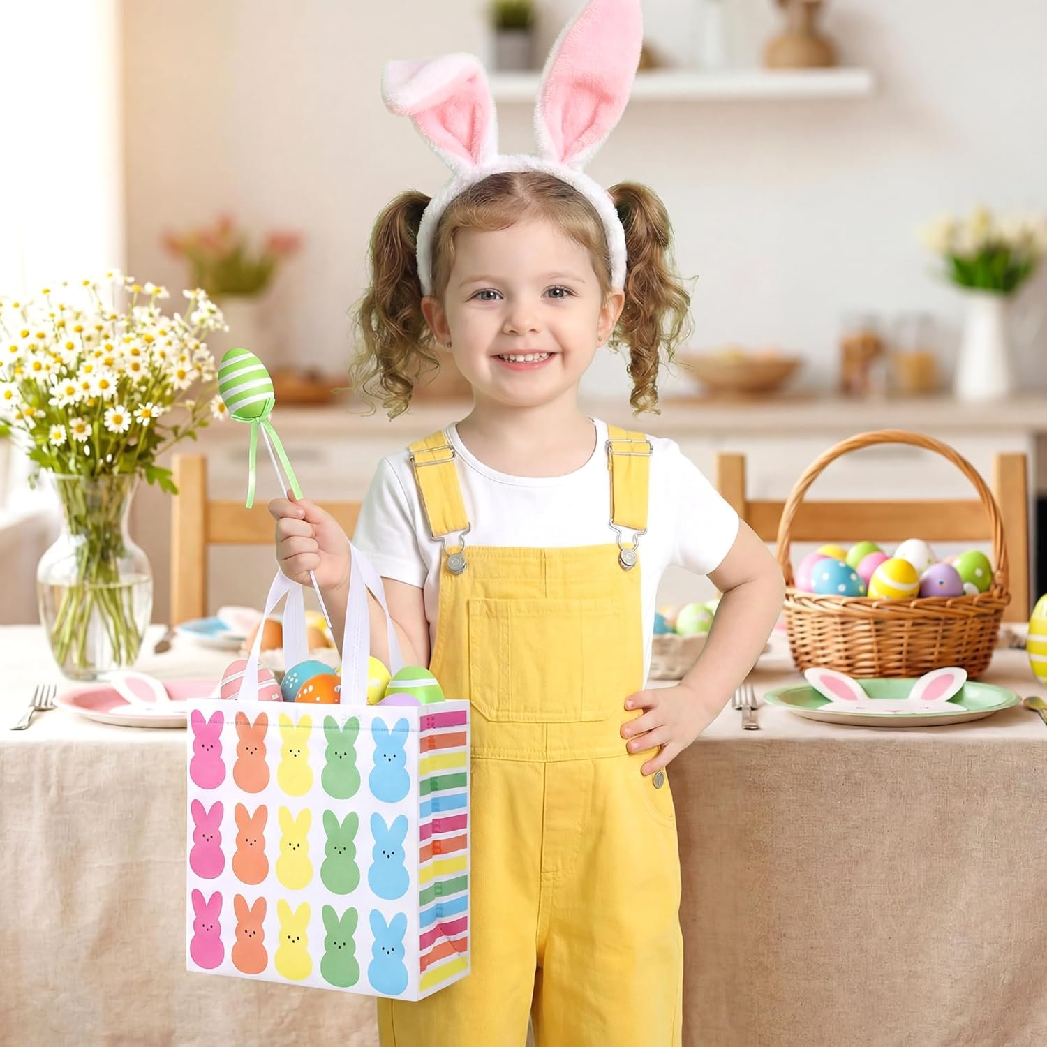 Wholesale 24 Pcs Reusable Easter Bunny Gift Bags with Handles Multi-Color Non-Woven Party Totes for Easter Egg Hunt Kids Gifts (9x8.6x4.3 Inches) Manufacturer Wholesale 24 Pcs Reusable Easter Bunny Gift Bags with Handles Multi-Color Non-Woven Party Totes for Easter Egg Hunt Kids Gifts (9x8.6x4.3 Inches) Manufacturer