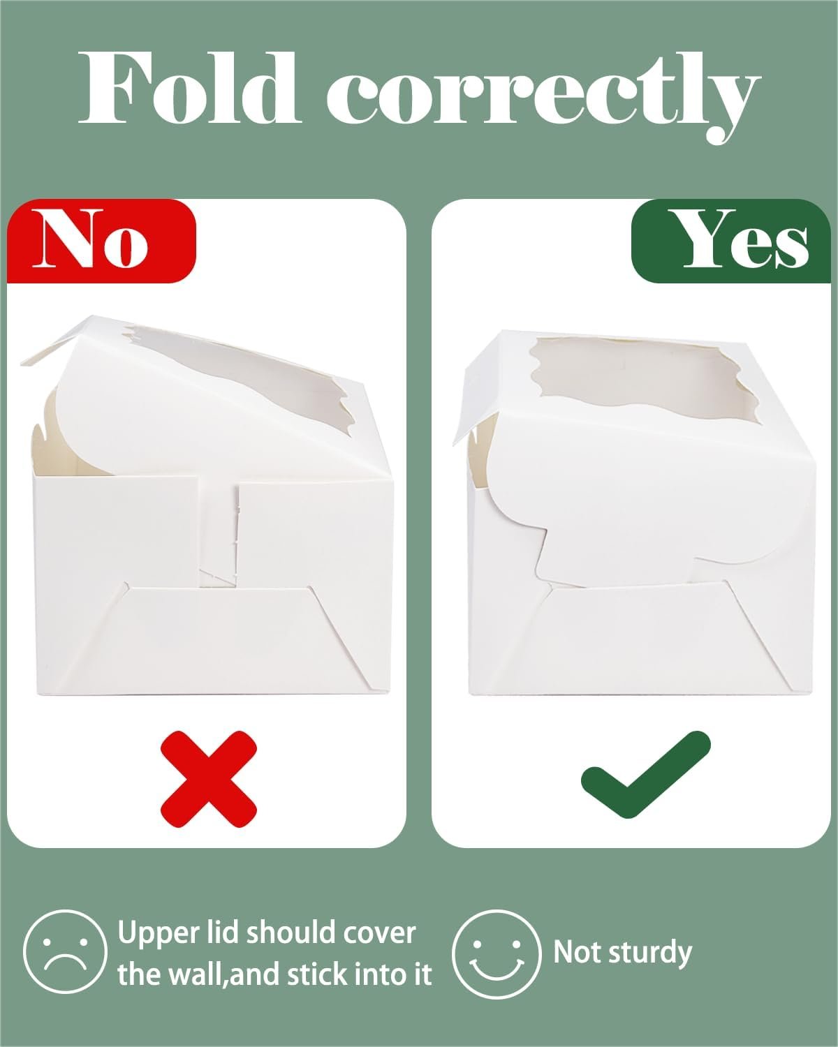 Wholesale Black Bakery Boxes with Window 6x6x3 Inches Thick Sturdy for Macarons Pastries Cookies Bakeries 60 Pack Manufacturer