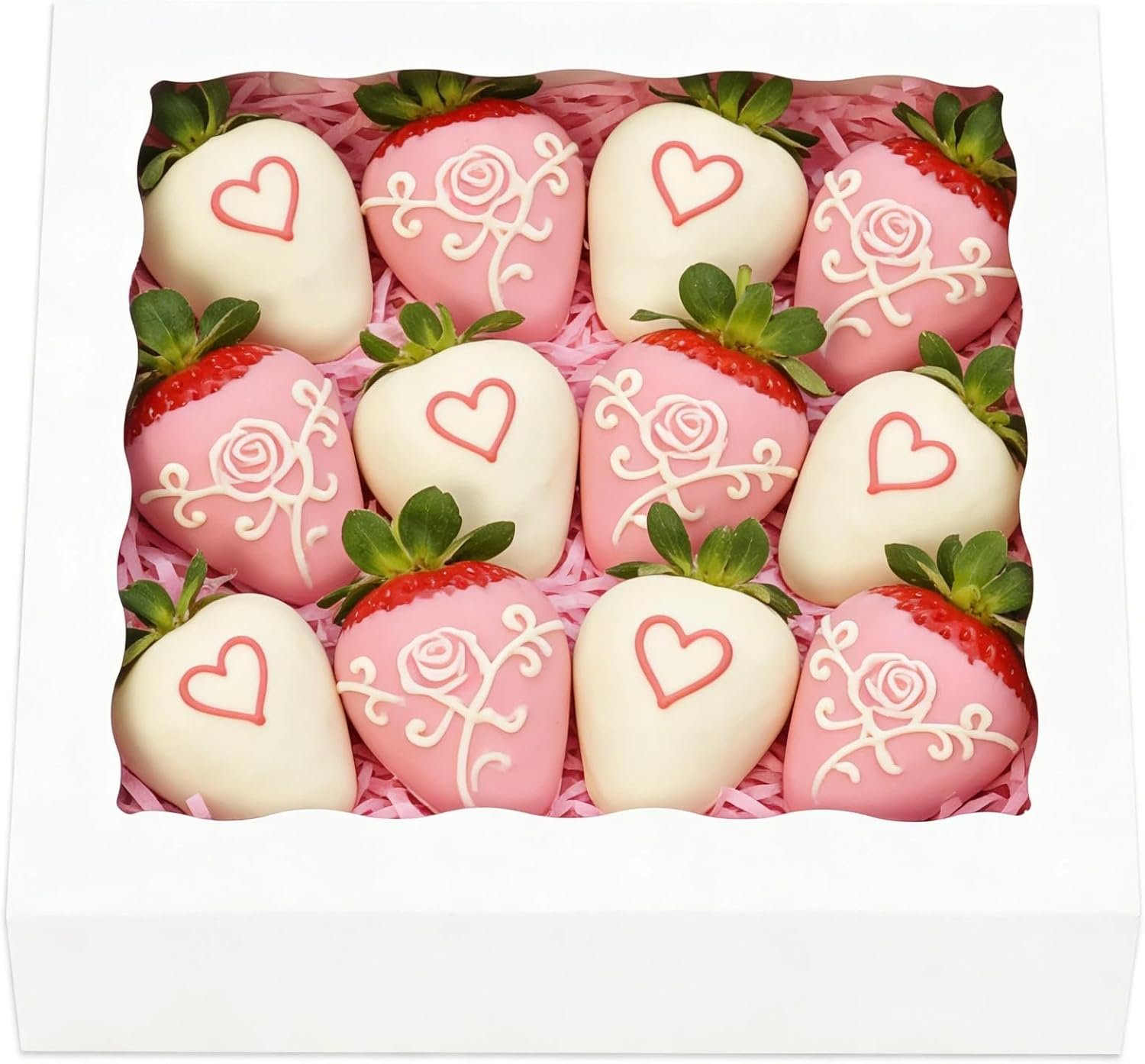 Wholesale 15pcs 8x8x2 Inch White Bakery Boxes with Window for Pies Cookies Macarons Desserts Chocolate Covered Strawberries Pastries Cakesicles Manufacturer