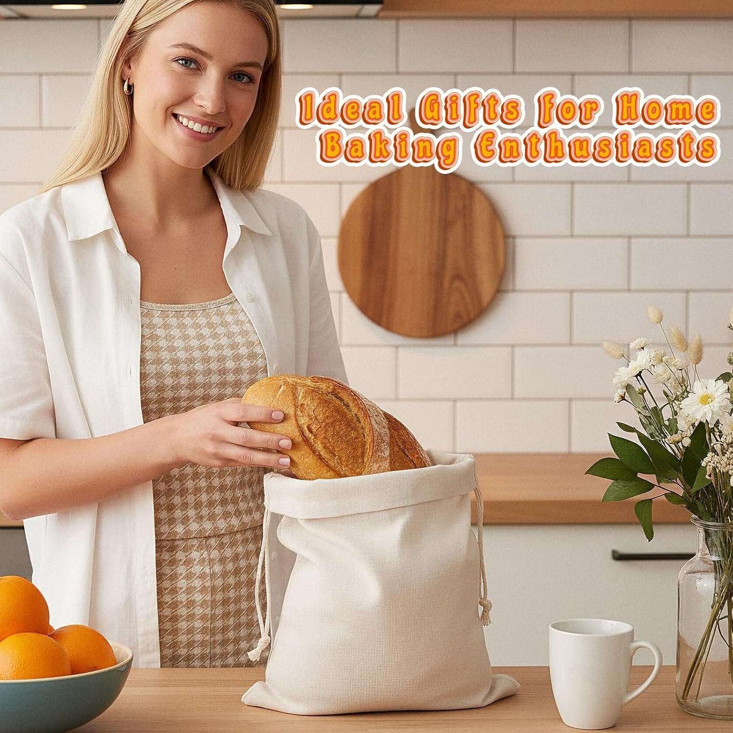 Wholesale 2 Pack Reusable Linen Drawstring Bread Bags for Sourdough Homemade Bread Storage Eco-Friendly Durable 15.75 Wholesale 2 Pack Reusable Linen Drawstring Bread Bags for Sourdough Homemade Bread Storage Eco-Friendly Durable 15.75