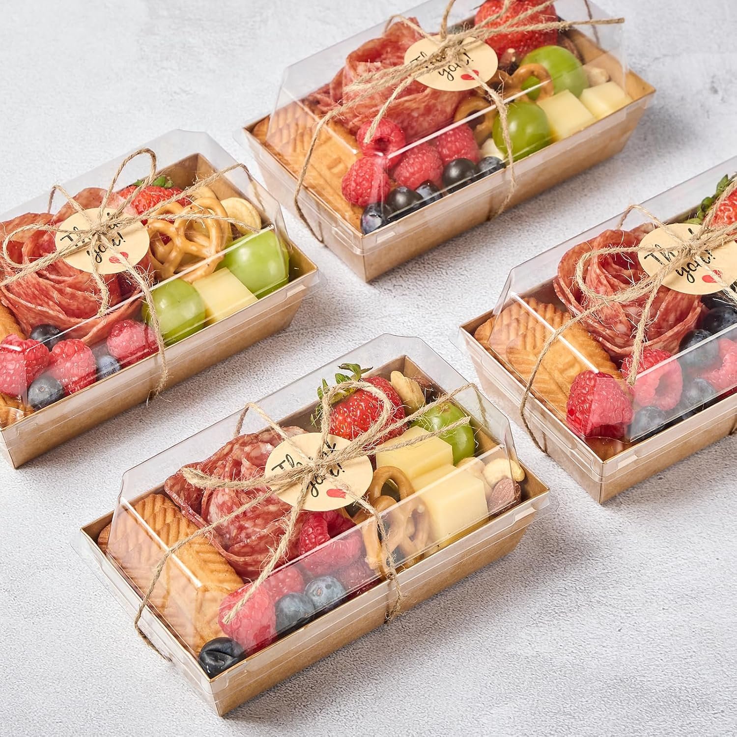 Wholesale 6 x 3 Inch Dessert Boxes with Clear Lids 50 Pack Paper Charcuterie Containers for 2 Cupcakes Muffins Sandwiches Strawberries Brown Manufacturer