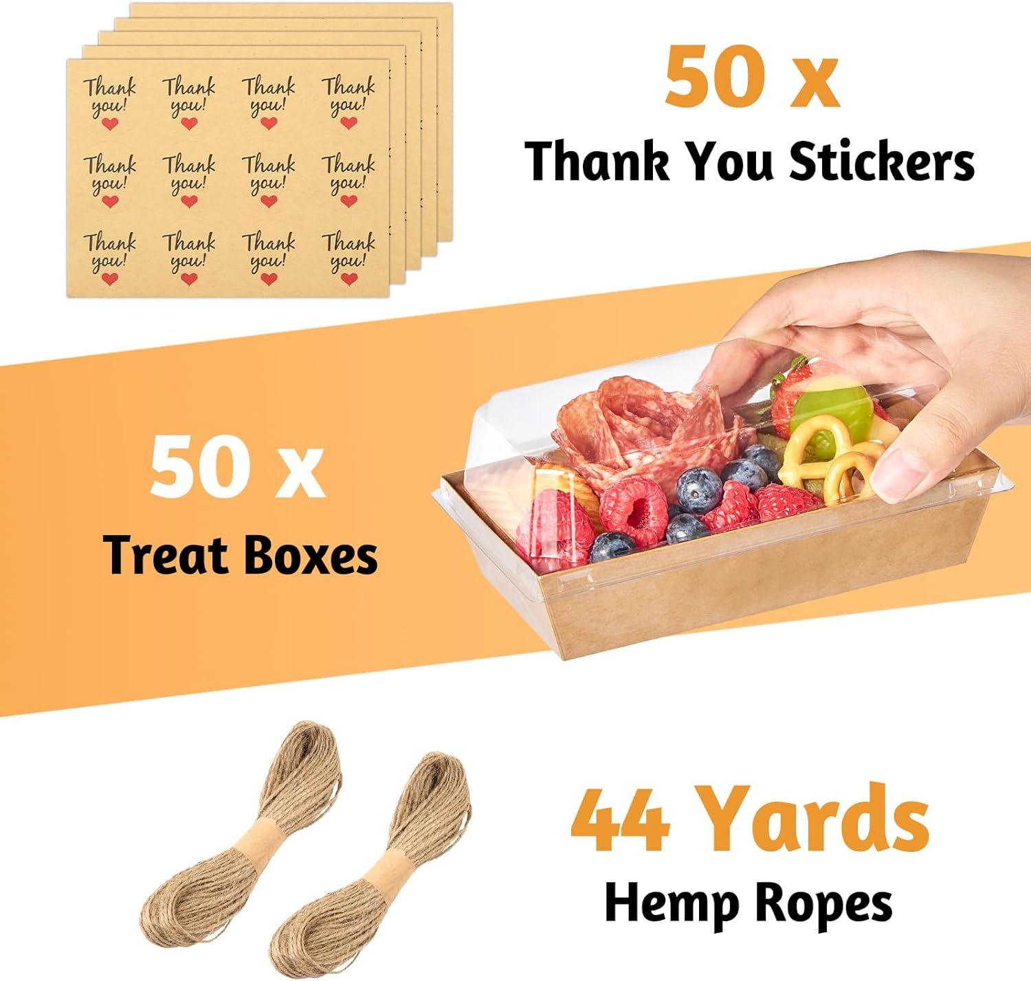 Wholesale 6 x 3 Inch Dessert Boxes with Clear Lids 50 Pack Paper Charcuterie Containers for 2 Cupcakes Muffins Sandwiches Strawberries Brown Manufacturer