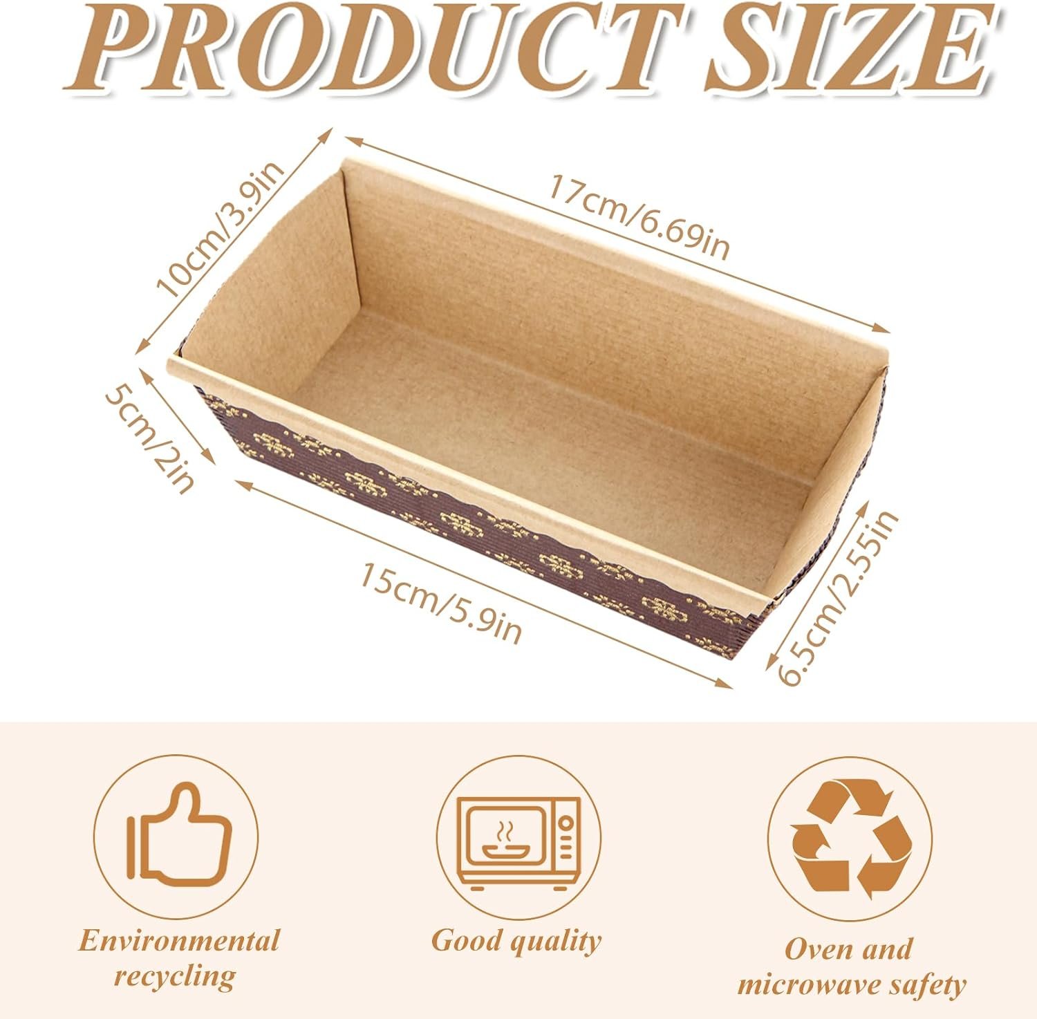 Wholesale 50 Pack 6 x 2.5 x 2 Inch Rectangle Disposable Paper Loaf Baking Pans for Quick Bread Small Pumpkin Breads Microwave Oven Freezer Safe Manufacturer Wholesale 50 Pack 6 x 2.5 x 2 Inch Rectangle Disposable Paper Loaf Baking Pans for Quick Bread Small Pumpkin Breads Microwave Oven Freezer Safe Manufacturer