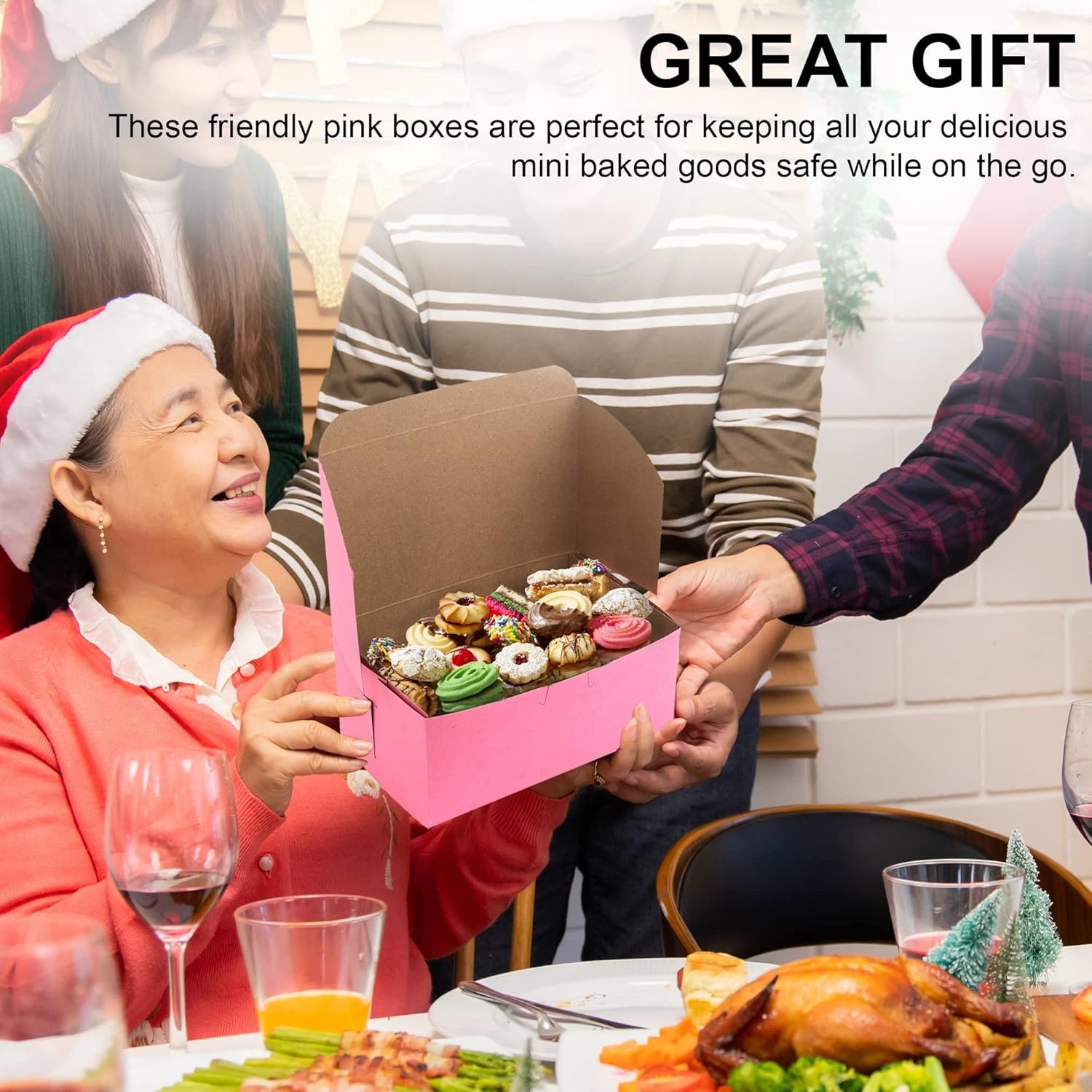 Wholesale Pink Pastry Boxes 8