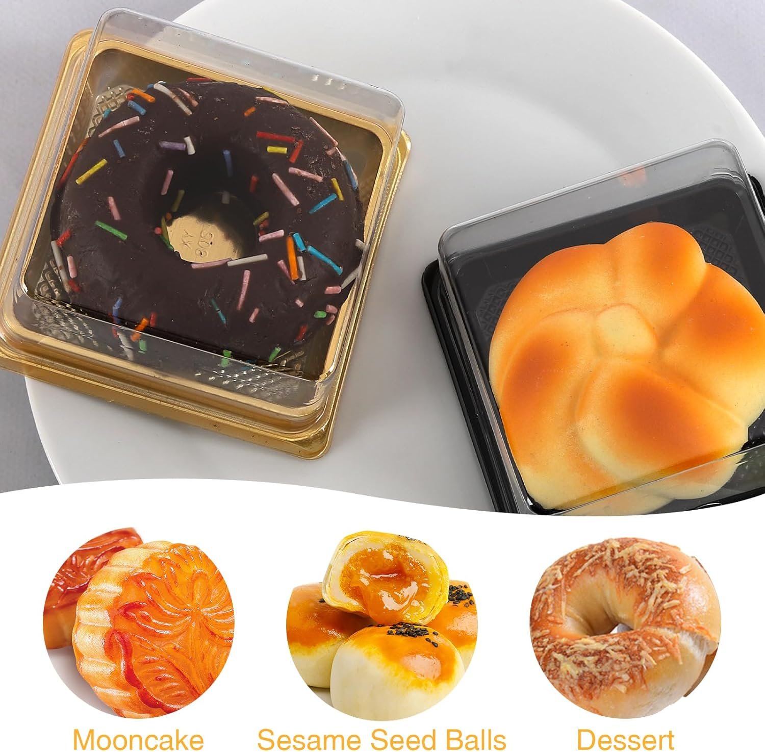 Wholesale 50 Pack Clear Plastic Mini Cake Boxes 3 Inch Bottom x 1-1/2 Inch Height for Gold Cake Pans Muffins Cookies Wedding Birthday Gifts Manufacturer Wholesale 50 Pack Clear Plastic Mini Cake Boxes 3 Inch Bottom x 1-1/2 Inch Height for Gold Cake Pans Muffins Cookies Wedding Birthday Gifts Manufacturer