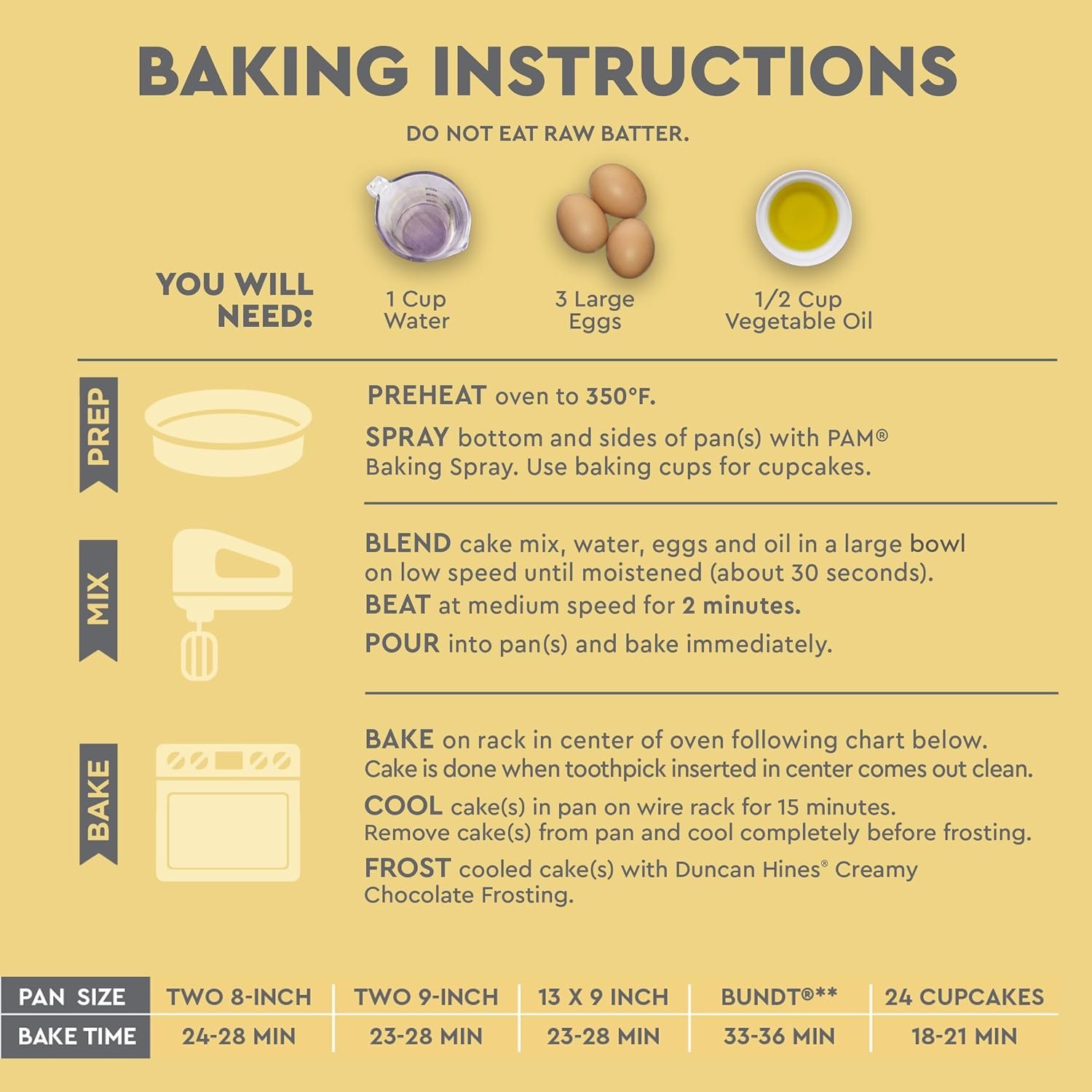 Wholesale Classic Yellow Cake Mix Easter Baking 15.25 oz Manufacturer