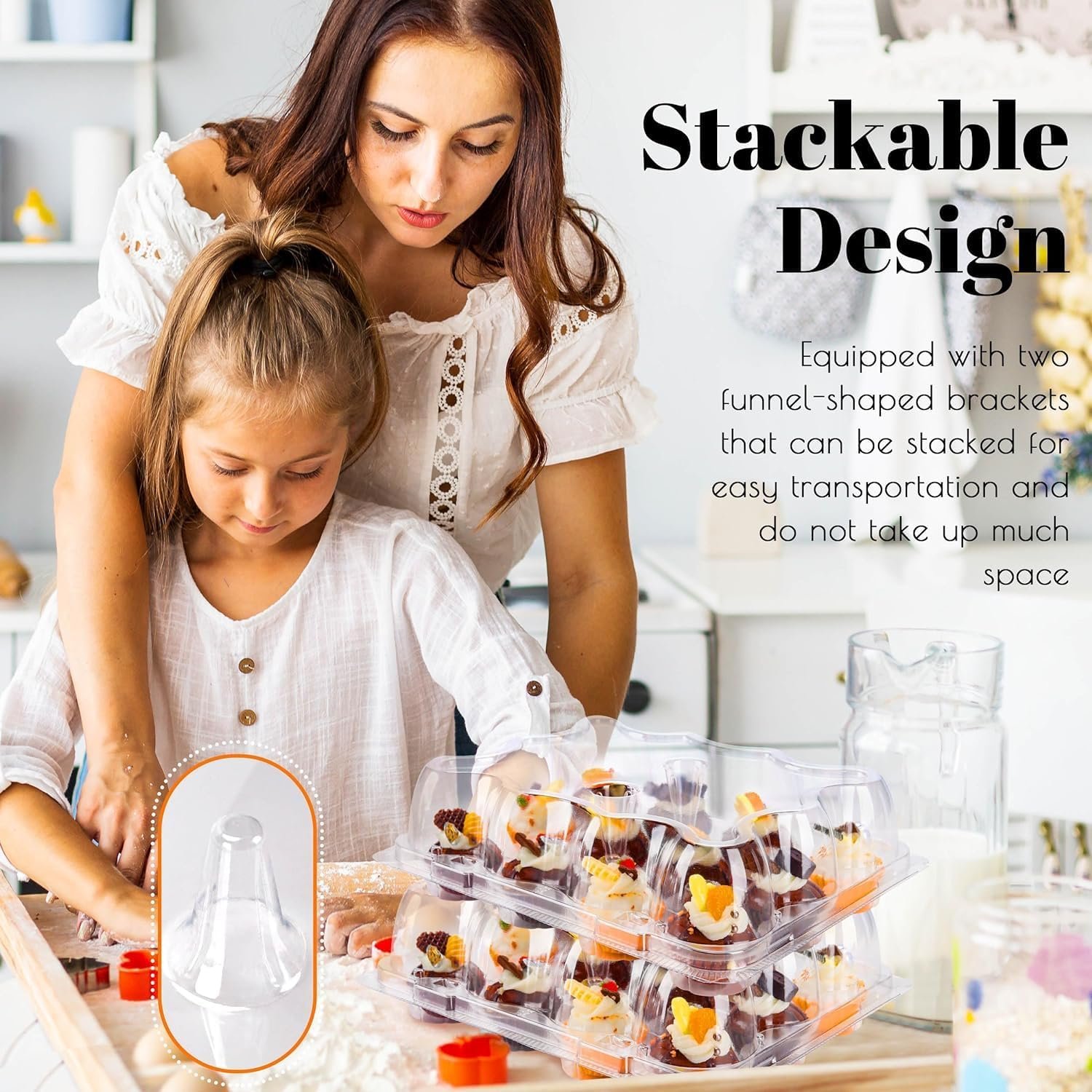 Wholesale 20 Pack 12 Count Mini Cupcake Containers with Detachable Tall Dome Lids Stackable Plastic Holders for 240 Cupcakes BPA Free Manufacturer Wholesale 20 Pack 12 Count Mini Cupcake Containers with Detachable Tall Dome Lids Stackable Plastic Holders for 240 Cupcakes BPA Free Manufacturer