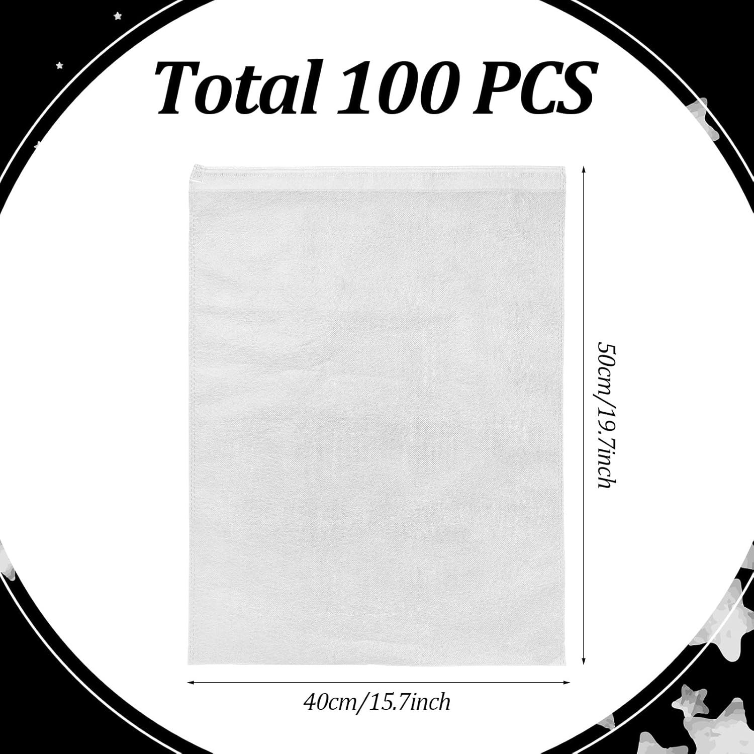 Wholesale 100 Pcs Dust Bags for Purses and Handbags Non-Woven Fabric Storage Covers with Drawstring 19.7x15.8 Inch Reusable Organizers for Shoes Travel Closet White Manufacturer Wholesale 100 Pcs Dust Bags for Purses and Handbags Non-Woven Fabric Storage Covers with Drawstring 19.7x15.8 Inch Reusable Organizers for Shoes Travel Closet White Manufacturer