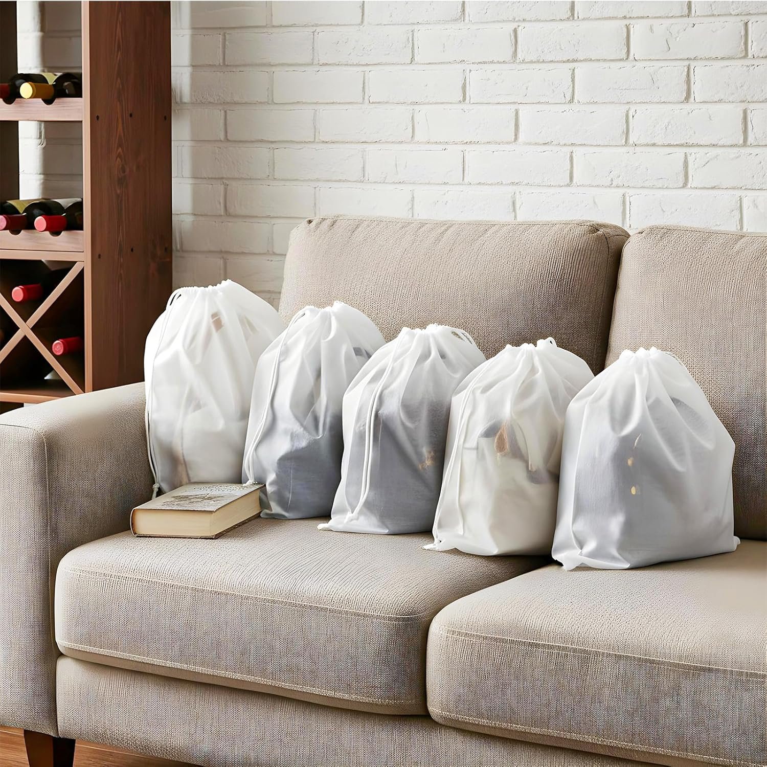 Wholesale 100 Pcs Dust Bags for Purses and Handbags Non-Woven Fabric Storage Covers with Drawstring 19.7x15.8 Inch Reusable Organizers for Shoes Travel Closet White Manufacturer Wholesale 100 Pcs Dust Bags for Purses and Handbags Non-Woven Fabric Storage Covers with Drawstring 19.7x15.8 Inch Reusable Organizers for Shoes Travel Closet White Manufacturer