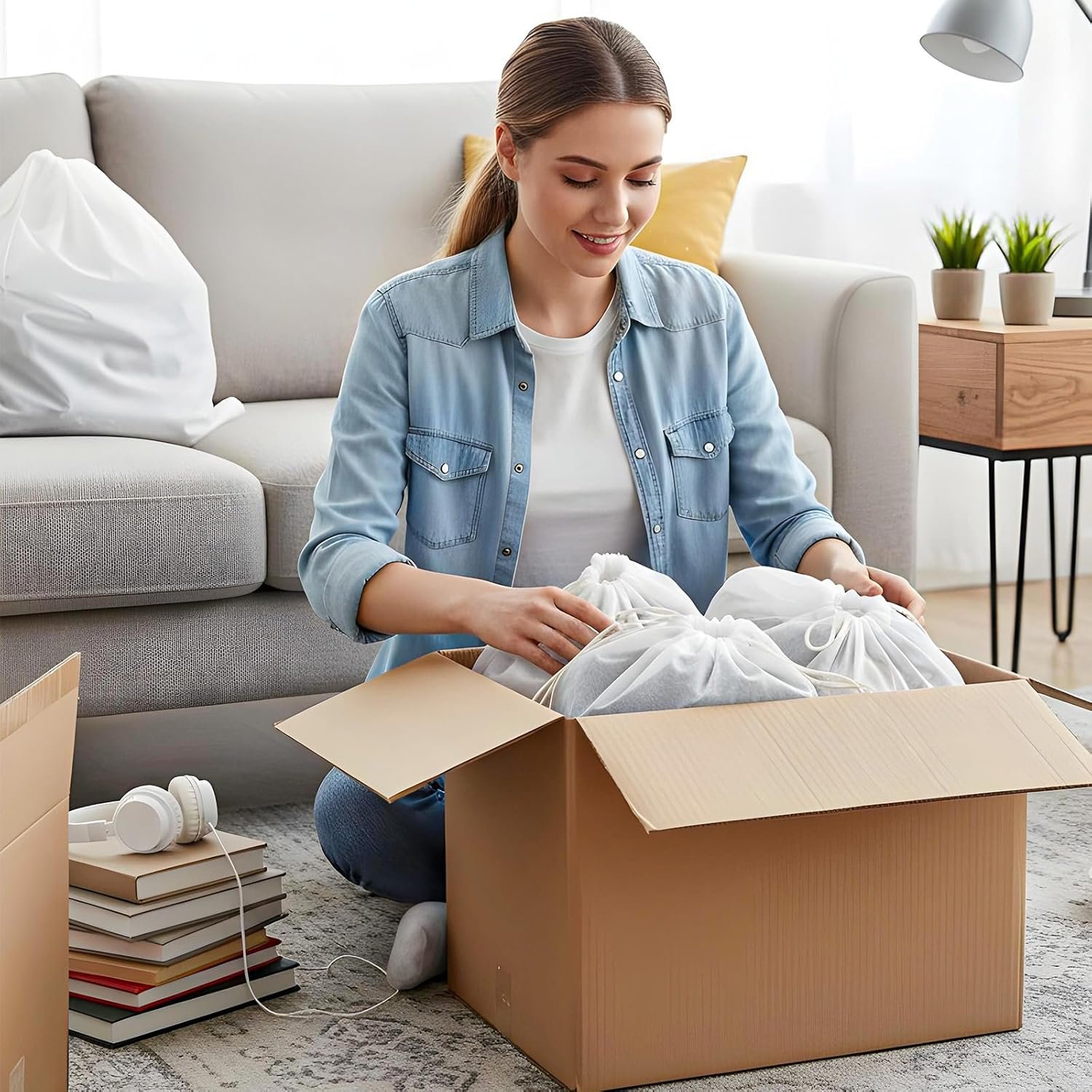 Wholesale 100 Pcs Dust Bags for Purses and Handbags Non-Woven Fabric Storage Covers with Drawstring 19.7x15.8 Inch Reusable Organizers for Shoes Travel Closet White Manufacturer Wholesale 100 Pcs Dust Bags for Purses and Handbags Non-Woven Fabric Storage Covers with Drawstring 19.7x15.8 Inch Reusable Organizers for Shoes Travel Closet White Manufacturer