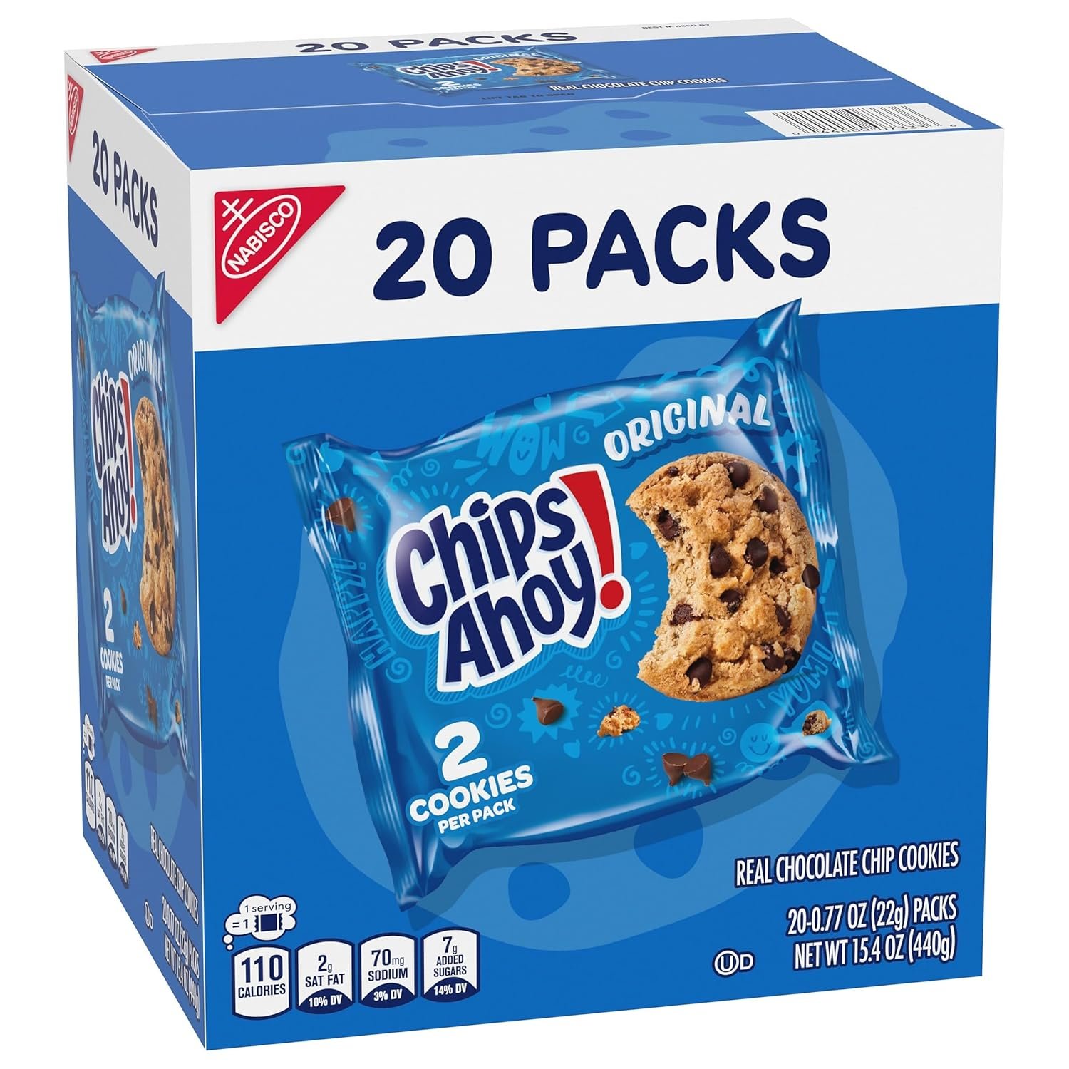 Wholesale Original Chocolate Chip Cookies 20 Snack Packs 2 Cookies Per Pack Manufacturer