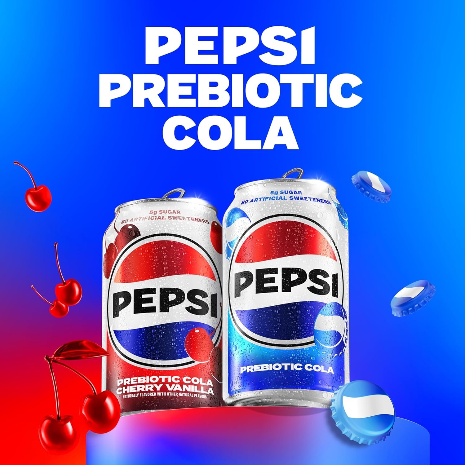 Private Label Prebiotic Cola 12 fl oz Cans 8 Pack 30 Calories 5g Prebiotic Fiber 5g Sugar Soda Pop Manufacturer