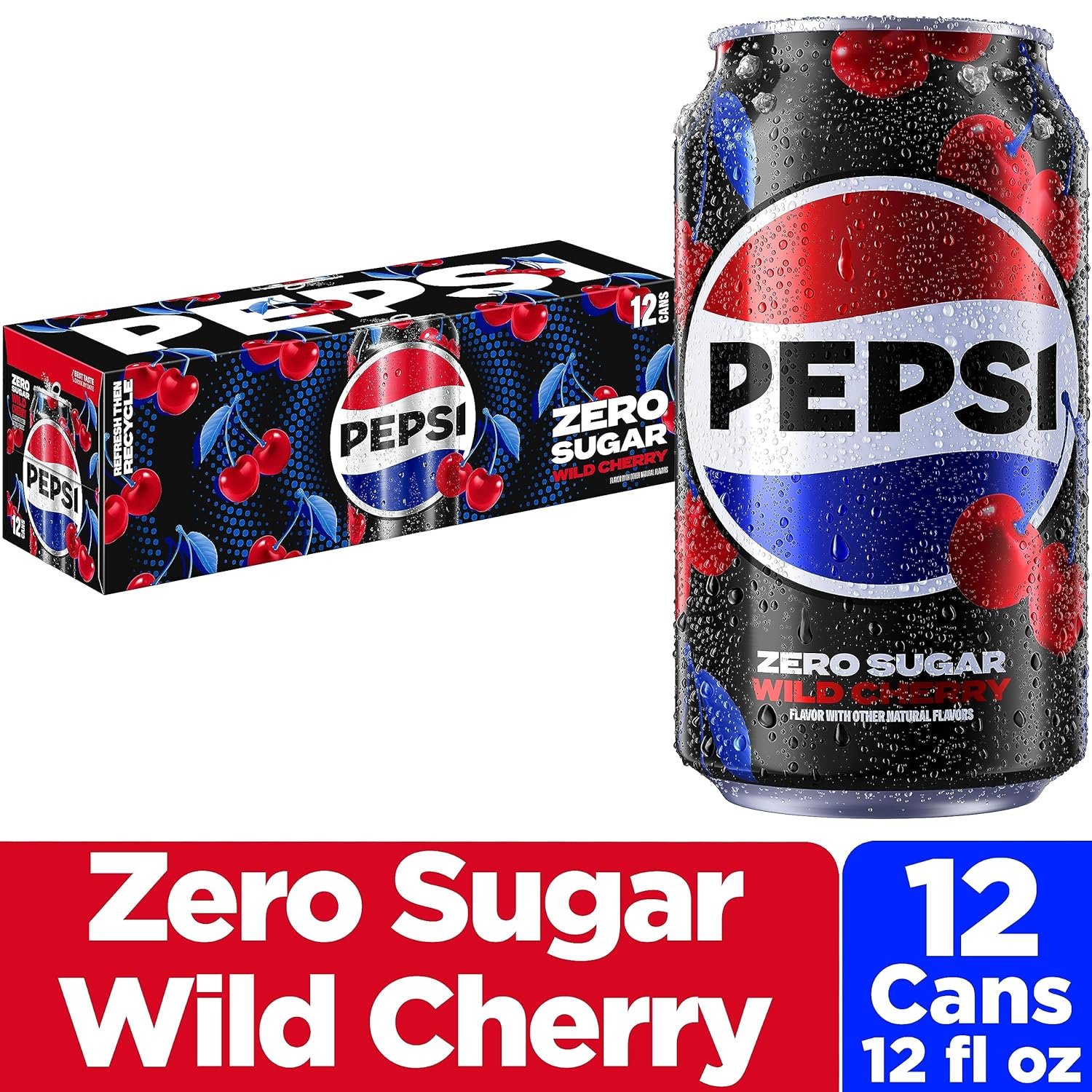 Wholesale Zero Sugar Wild Cherry Cola Soda 12 Fl Oz Cans Pack of 12 Manufacturer