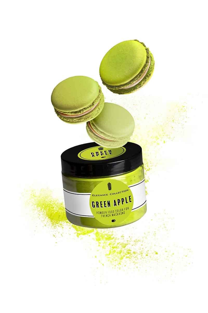 Wholesale Macaron Powder Color for French Macarons Sour Apple 50 gr Manufacturer