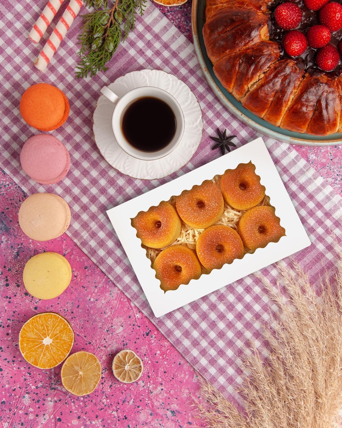 Wholesale 50Pcs White Cookie Box with Window 9x6x2.5 Inch Pastry Macaron Bakery Packaging Manufacturer