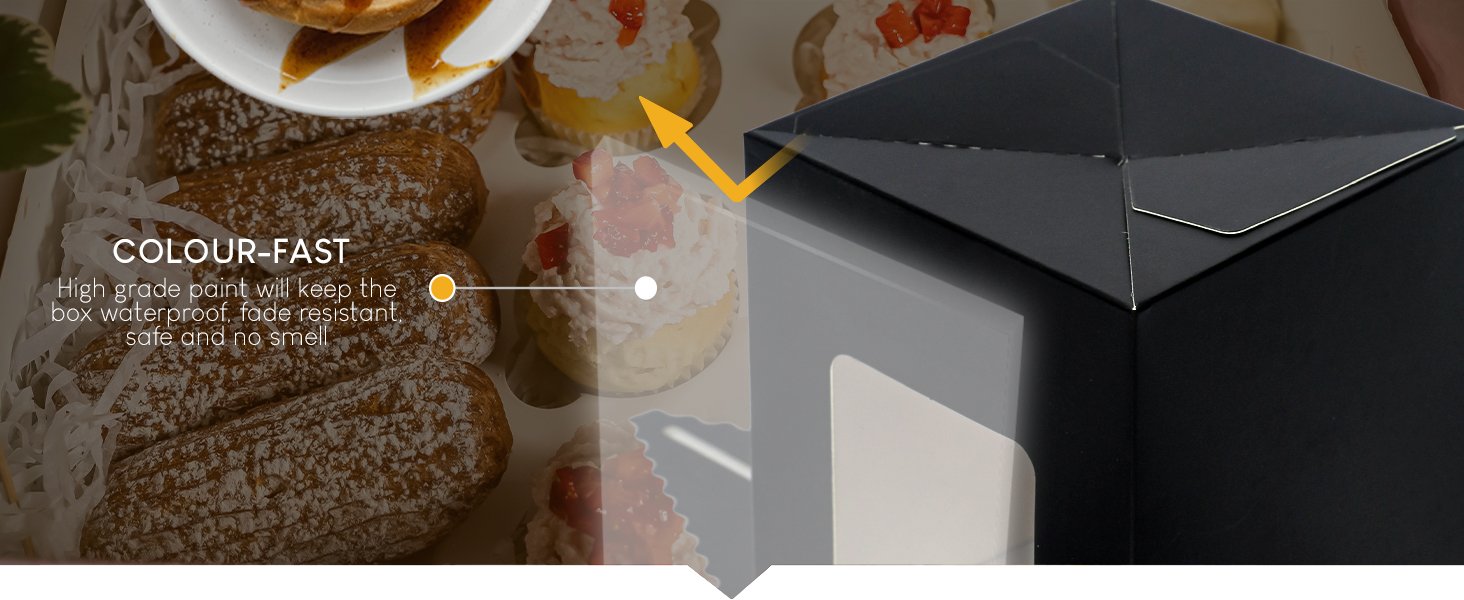 Wholesale 50Pcs White Cookie Box with Window 9x6x2.5 Inch Pastry Macaron Bakery Packaging Manufacturer