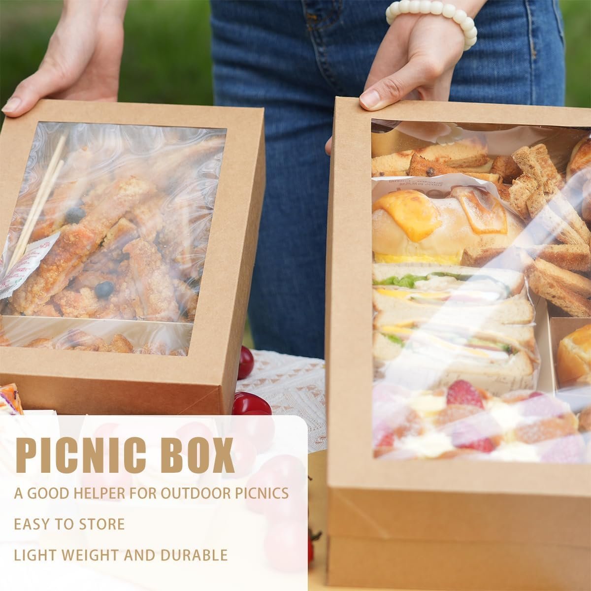 Wholesale 10 Pack Bakery Boxes with Window 17.7x12.2x3.15 Inch Large Cardboard Cookie Pastry Boxes Take Out Containers for Pies Cakes Muffins Pastries Manufacturer