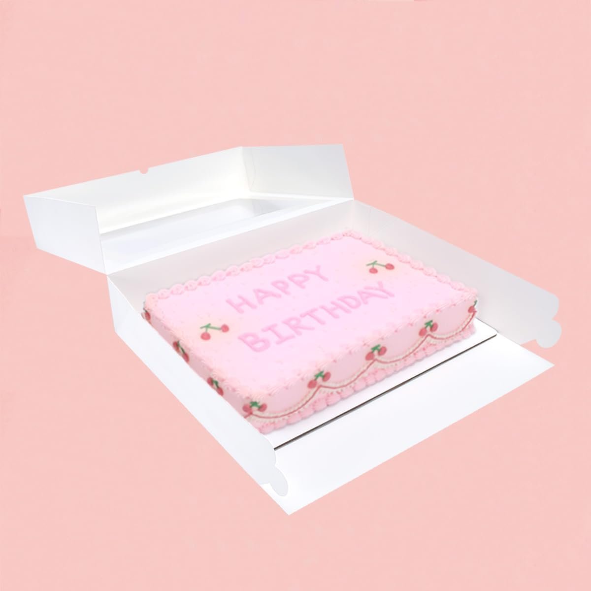 Wholesale 6 Pack 19x14x4 Inch Auto-Popup Large Rectangle Cake Boxes with Thick Cake Boards Half Sheet Bakery Boxes for Pastries Cupcakes Muffins Pies Manufacturer Wholesale 6 Pack 19x14x4 Inch Auto-Popup Large Rectangle Cake Boxes with Thick Cake Boards Half Sheet Bakery Boxes for Pastries Cupcakes Muffins Pies Manufacturer