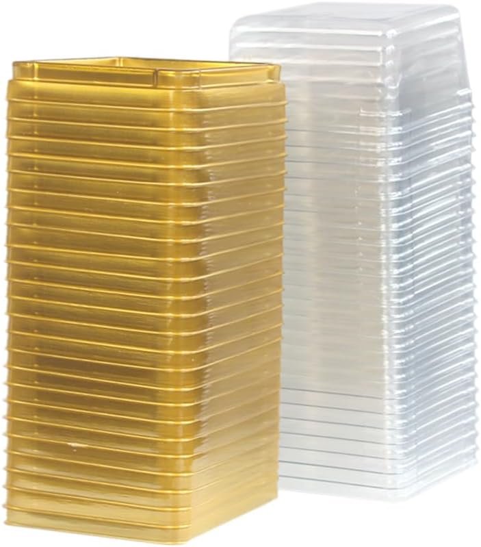 Wholesale Clear Plastic Mini Cake Boxes Square Cupcake Holders Mini Dessert Packaging with Lids for Cupcakes Macarons Muffins 25 Pack Manufacturer Wholesale Clear Plastic Mini Cake Boxes Square Cupcake Holders Mini Dessert Packaging with Lids for Cupcakes Macarons Muffins 25 Pack Manufacturer